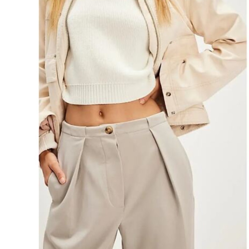 Free People Tyler Menswear Trousers Pants - Picture 5 of 14